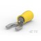 Te Connectivity Fork Terminal, #6 Stud Size, 10 AWG, 300 V, Nylon Insulated, Yellow 2-326859-1 - alternate 1